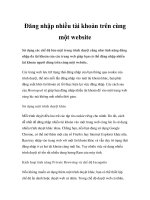 Đăng nhập nhiều tài khoản trên cùng một website pot