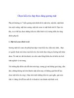 Chọn kiểu tóc đẹp theo dáng gương mặt docx