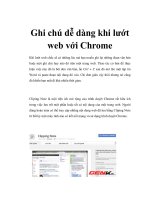Ghi chú dễ dàng khi lướt web với Chrome pps
