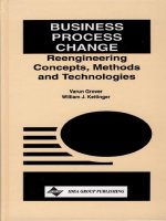 BUSINESS PROCESS CHANGE Concepts, Methods and Technologies potx