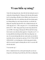 Vì sao biển sợ nóng? ppt