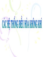 Các hệ thống điều hòa không khí pptx