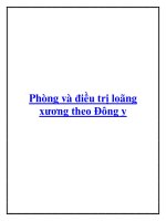 Phòng và điều trị loãng xương theo Đông y. pptx