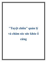 Tuyệt chiêu quản lý và chăm sóc sức khỏe ổ cứng pdf