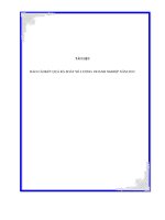 Báo cáo kết quả rà soát số lượng doanh nghiệp năm 2012 doc