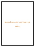 Hướng dẫn xóa cookie trong Windows PC (Phần 2) pptx