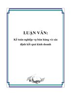 LUẬN VĂN:Kế toán nghiệp vụ bán hàng và xác định kết quả kinh doanh potx