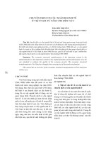 báo cáo khoa học  'chuyển dịch cơ cấu ngành kinh tế ở việt nam từ năm 1986 đến nay'
