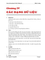 Tóm tắt bài giảng TK Hệ Thống Số-chương 5 các dạng dữ liệu doc