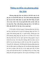 Những ưu điểm của phương pháp dạy kèm potx