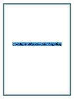 Che khuyết điểm cho chân vòng kiềng ppsx