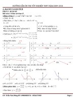 Ôn tập lý thuyết toán Thi TN THPT 2010