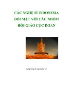 CÁC NGHỆ SĨ INDONESIA ĐỐI MẶT VỚI CÁC NHÓM HỒI GIÁO CỰC ĐOAN pptx