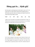 Đừng quá lo… bệnh già! pps