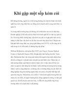 Khi gặp một sếp kém cỏi doc
