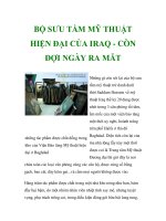 BỘ SƯU TẦM MỸ THUẬT HIỆN ĐẠI CỦA IRAQ - CÒN ĐỢI NGÀY RA MĂT doc