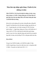 Mua bán sáp nhập ngân hàng: Chuẩn bị cho những cú nhảy pptx