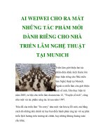 AI WEIWEI CHO RA MẮT NHỮNG TÁC PHẨM MỚI DÀNH RIÊNG CHO NHÀ TRIỂN LÃM NGHỆ THUẬT TẠI MUNICH pot