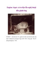 Eugène Atget: cả tư liệu lẫn nghệ thuật đều giành ông potx