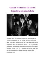 Giải ảnh World Press lần thứ 55: Toàn những câu chuyện buồn docx