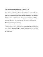 Thiết lập Homegroup Sharing trong Windows 7 – P1 ppt