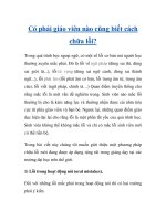 Có phải giáo viên nào cũng biết cách chữa lỗi? doc