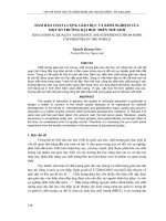 báo cáo nghiên cứu khoa học  '  đảm bảo chất lượng giáo dục và kinh nghiệm của một số trường đại học trên thế giới'