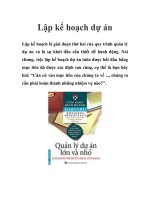 Lập kế hoạch dự án potx