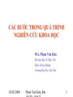 các bước trong quá trình nghiên cứu khoa học