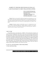 báo cáo khoa học  'nghiên cứu phương pháp đánh giá năng lực cạnh tranh dịch vụ điện thoại di động (đtdđ)'