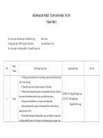 kế hoạch thực tập