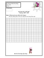 đề thi viết chữ đẹp 2009 - 2010