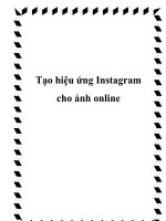 Tạo hiệu ứng Instagram cho ảnh online pptx