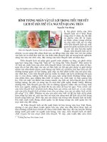 báo cáo nghiên cứu khoa học ' hình tượng nhân vật lê lợi trong tiểu thuyết lịch sử hội thề của nguyễn quang thân '