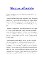 Sáng tạo - dễ mà khó pdf