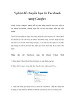 5 phút để chuyển bạn từ Facebook sang Google+ pot