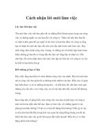 Cách nhận lời mời làm việc pdf