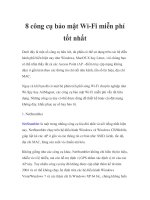 8 công cụ bảo mật Wi-Fi miễn phí tốt nhất docx