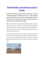Email Marketing - Đơn giản lúc nào cũng là tốt nhất pptx