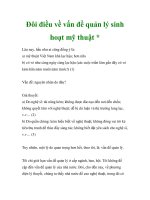 Đôi điều về vấn đề quản lý sinh hoạt mỹ thuật ppt