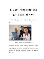Bí quyết “sống sót” qua giai đoạn thử việc doc