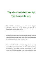 Tiếp xúc của mỹ thuật hiện đại Việt Nam với thế giới. pot