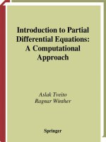 Introduction to Partial Differential Equations: A Computational ApproachAslak Tveito Ragnar potx