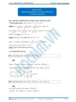 Khóa học LTĐH môn Toán Chuyên đề 2&3 -Phương trình vô tỷ- Thầy Trần Phương ppsx