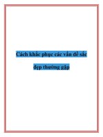 Cách khắc phục các vấn đề sắc đẹp thường gặp pps