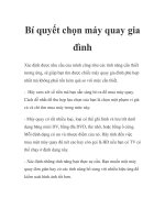 Bí quyết chọn máy quay gia đình pdf