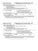 Đề KT cuối năm (địa lí 6)