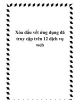 Xóa dấu vết ứng dụng đã truy cập trên 12 dịch vụ web pot