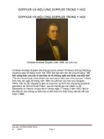 Doppler và hiệu ứng Doppler trong y học docx