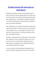 Để thành công hãy biến thương hiệu trở thành động từ pps